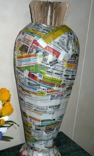 Напольные вазы: своими руками из подручных материалов