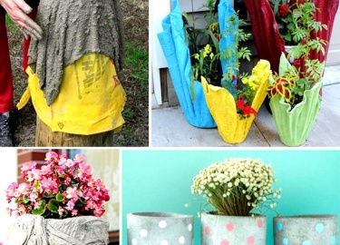 Как сделать горшки для цветов из цемента своими руками – мастер-класс, несколько идей с пошаговым фото каждого этапа.