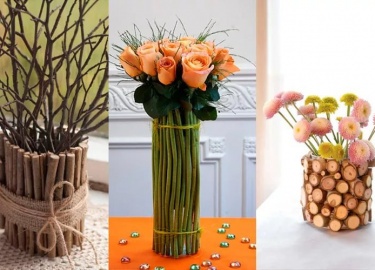 В любом доме найдутся материалы, из которых может быть сделана ваза своими руками для живых или искусственных цветов....