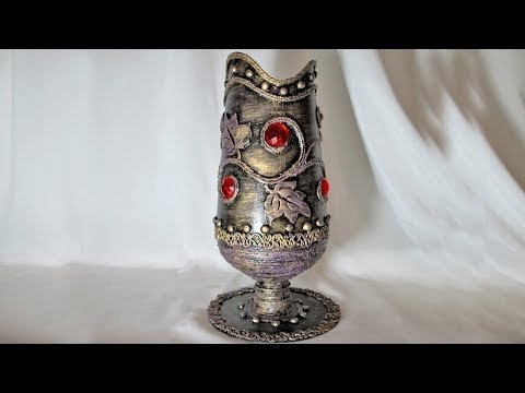 Ваза из пластиковой бутылки своими руками