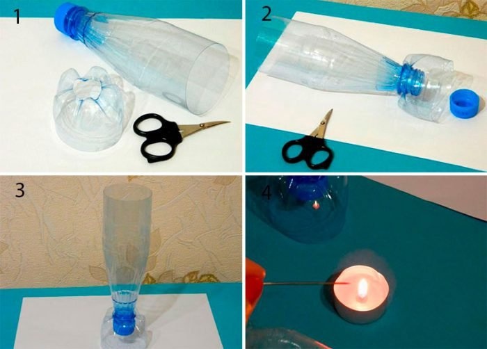 Изысканная ваза из мастер-класса пластиковых бутылок