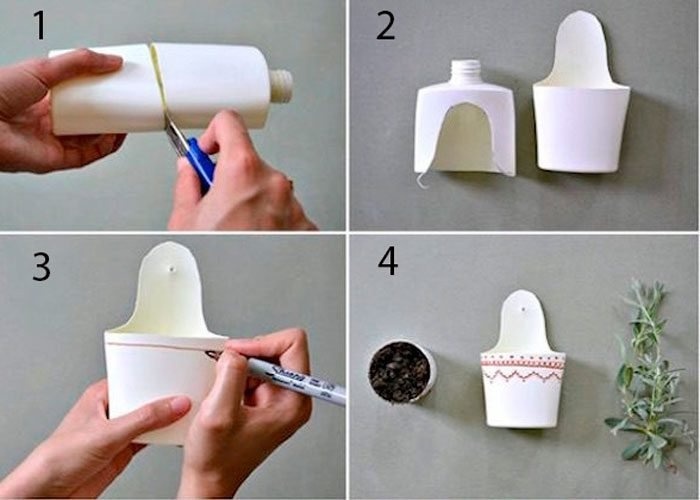 Подвесная ваза для мастер-класса в саду