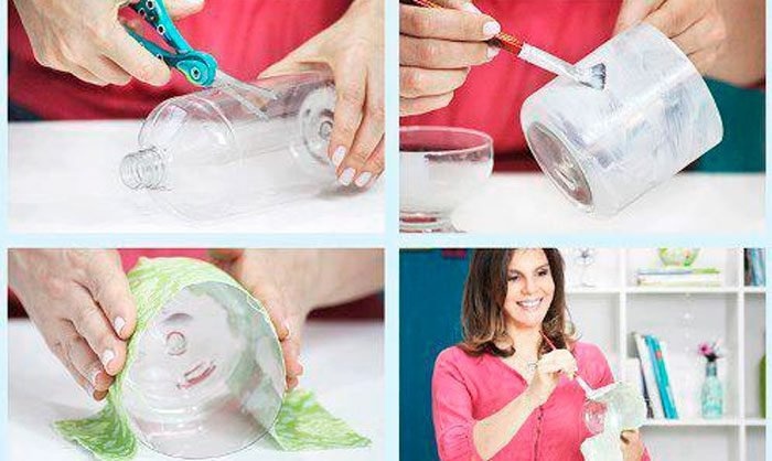 Подвесная ваза с мастер-классом в технике декупаж