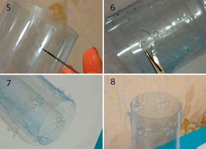 Изысканная ваза из мастер-класса пластиковых бутылок
