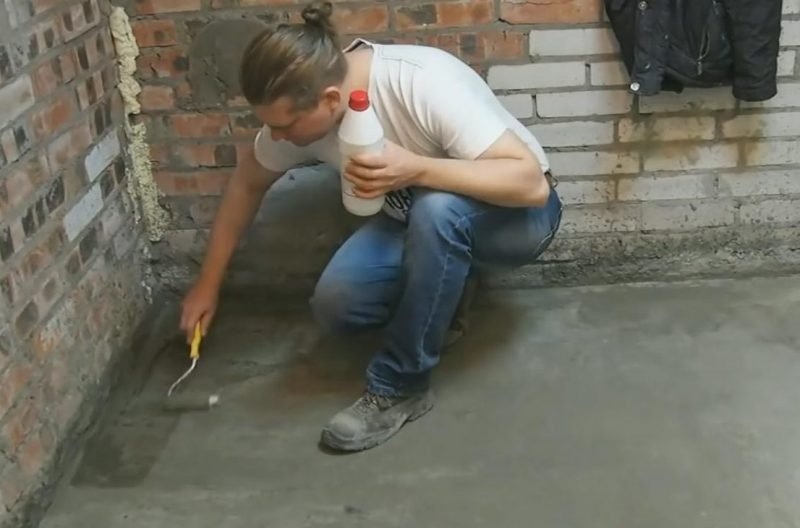 Гидроизоляция пола с помощью жидкого стекла